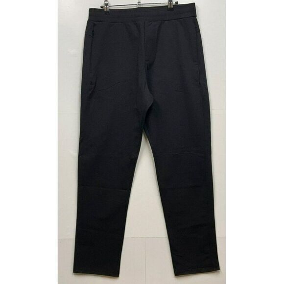 Public Rec Black Athletic Stretch Pants 34/30 Straight Active Wear drawstring - Picture 1 of 13